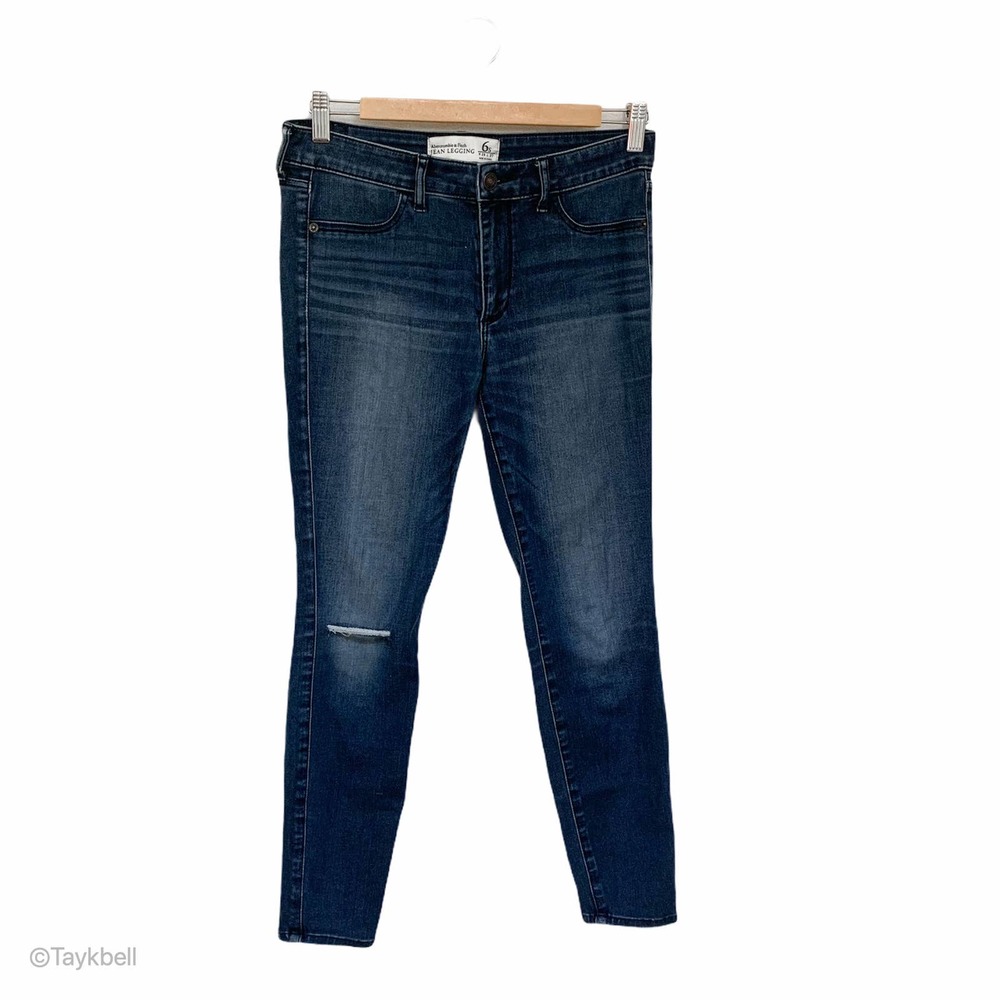 Abercrombie & Fitch Jean Leggings Skinny Blue Jean - Picture 3 of 13